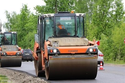    Ремонт дорог в черте города в Солнечногорске © Пресс-служба Министерства транспорта и дорожной инфраструктуры Московской области