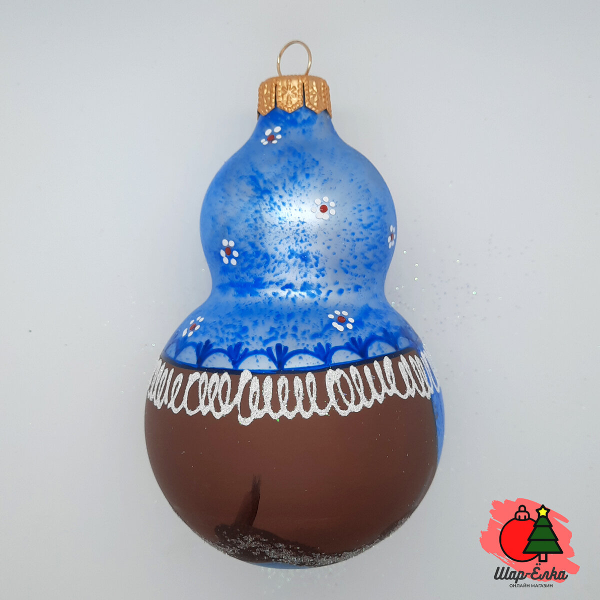 Ёлочная игрушка "Русская красавица" (Винтажный шар)