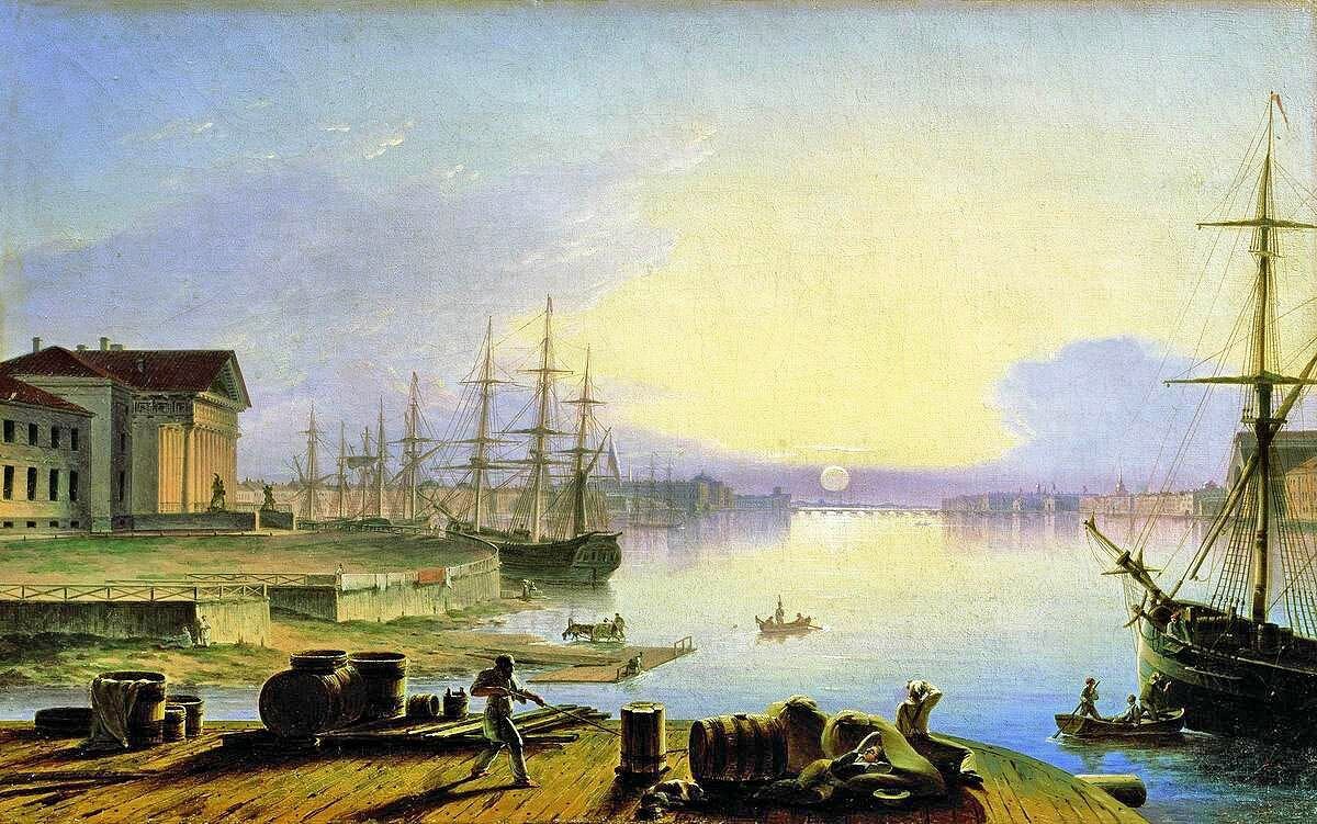 Восход солнца под Невой. 1830
Холст, масло. 40 x 65 см
Вятский художественный музей им. В.М. и А.М. Васнецовых, Киров
Воробьев Максим Никифорович
1787 - 1855