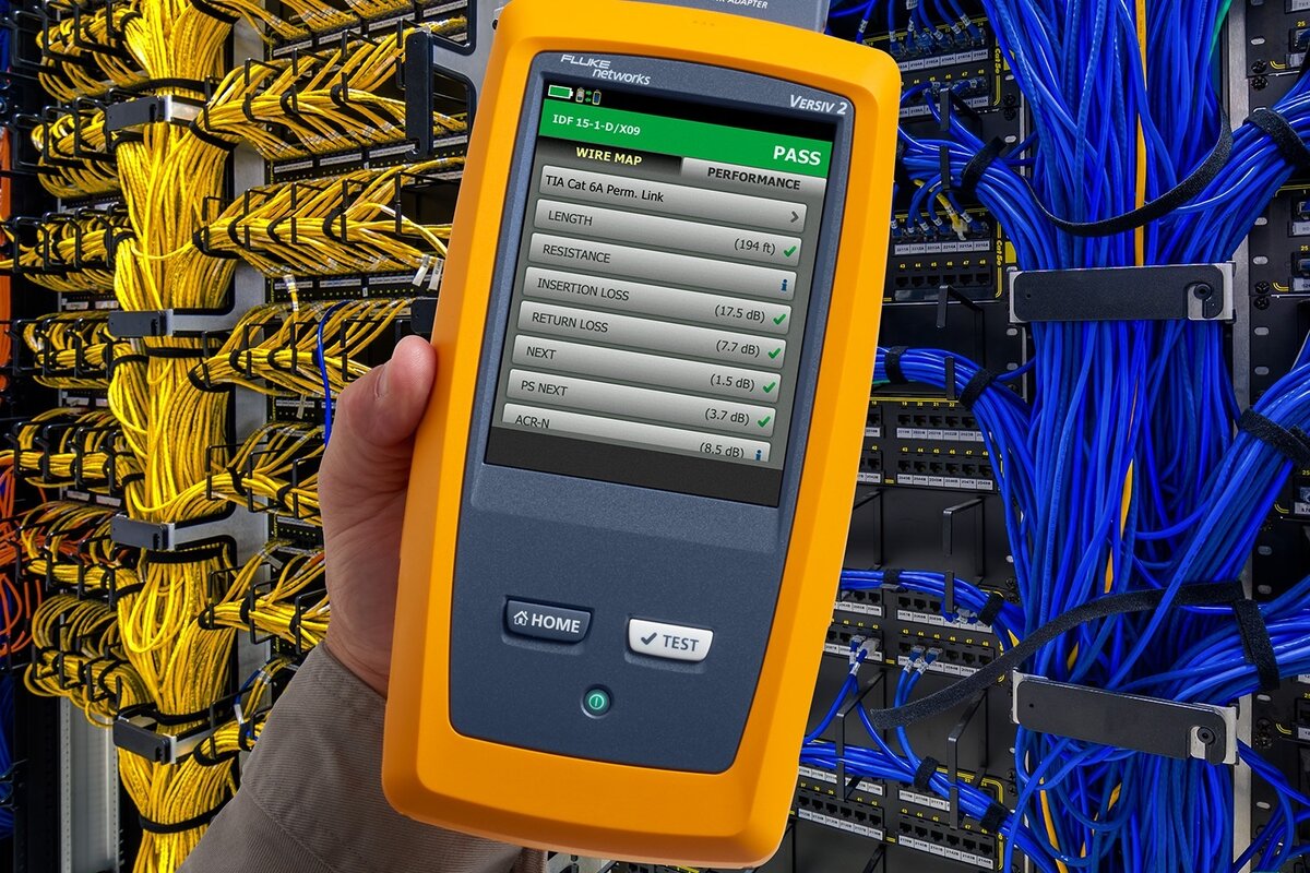 Тестирование СКС прибором Fluke DSX-5000