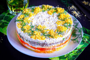 Рецепт салата мимоза АРТ-КАФЕ
