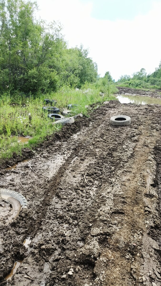 Наша дорога... И мусор в заповеднике...