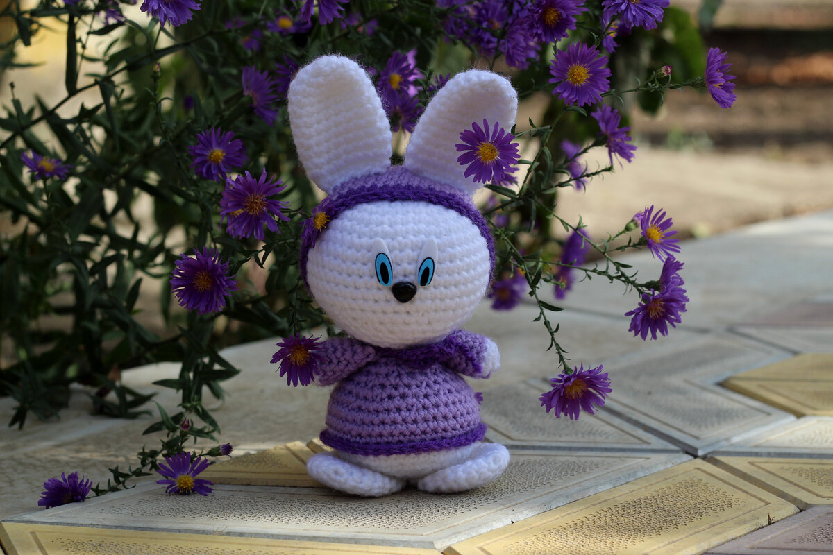 Вязаная игрушка-амигуруми, ручная работа