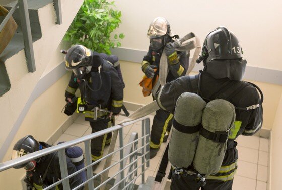    Пожарно-тактические учения в школе