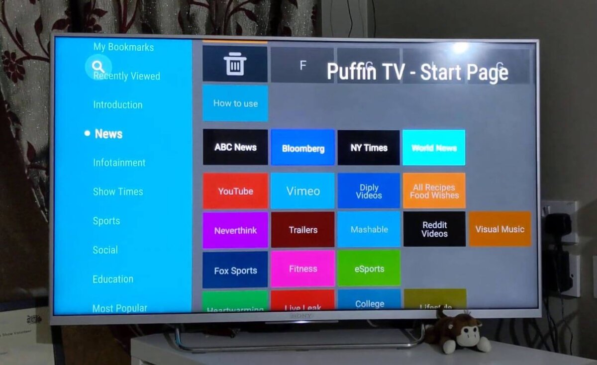    Puffin TV — один из удобнейших браузеров для Андроид ТВ