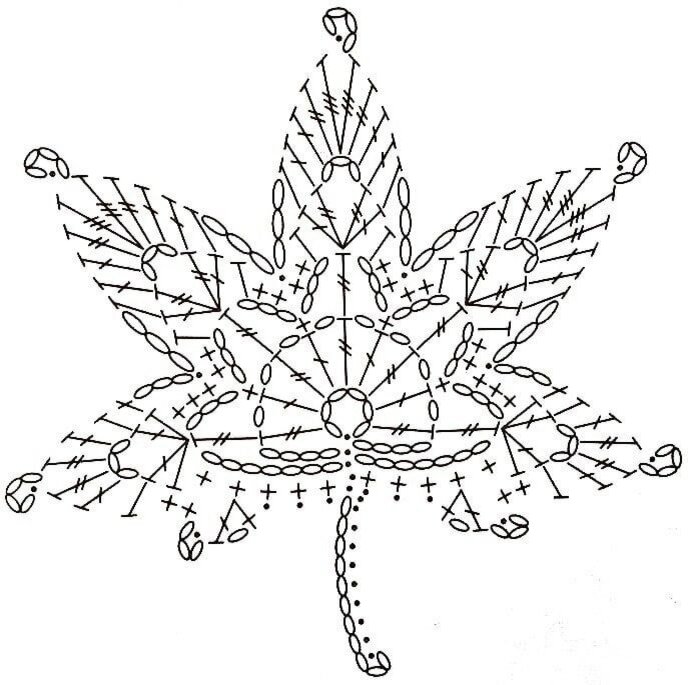 схема маленького листа