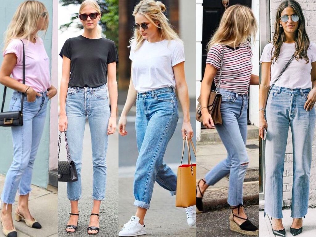 Как носить джинсы летом
