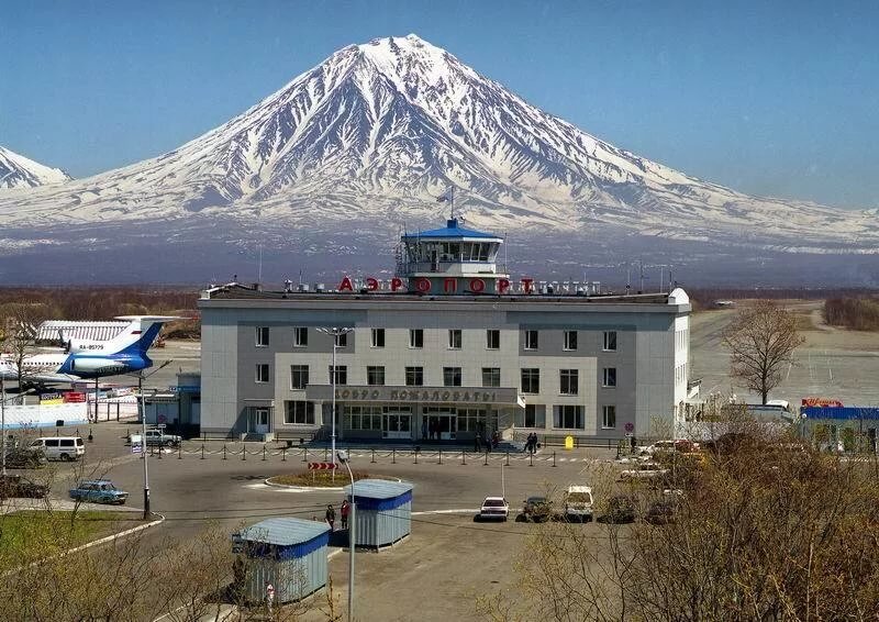 Здание аэровокзала международного аэропорта Елизово, Камчатка