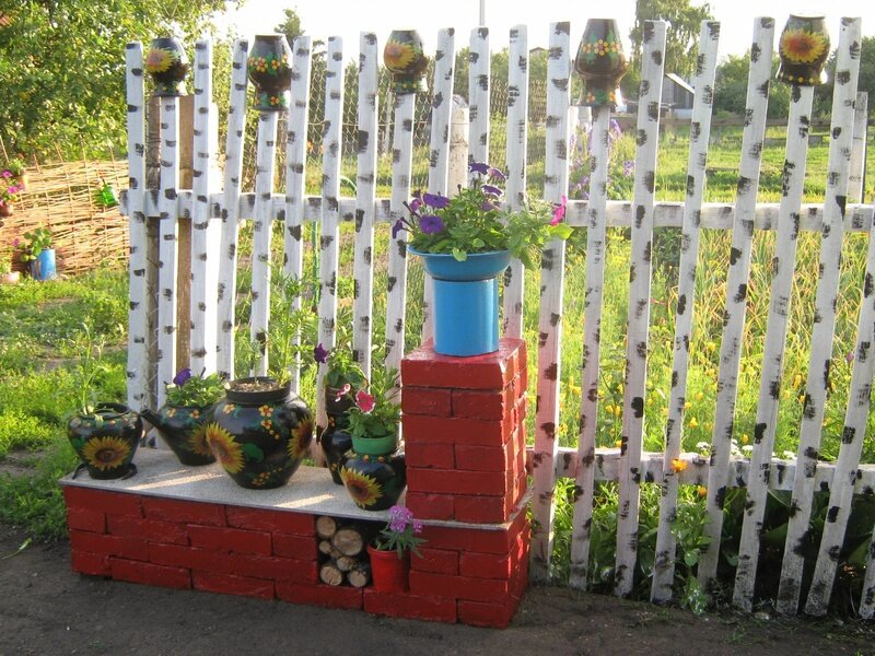 Декоративный забор для клумб своими руками