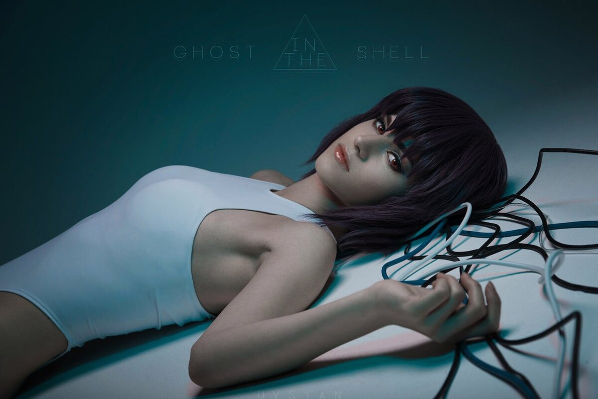 Ghost girl cosplay. Саша «Shirogane-sama» Холланд. Саша Холланд Мотоко. Мотоко Кусанаги Скарлетт Йоханссон. Саша Холланд косплей.