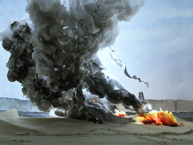 Ширли Вегнер. Взрыв со следом трактора, 2006-7