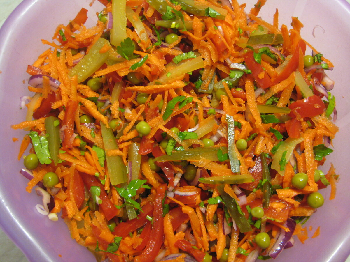Салат Радуга морковча