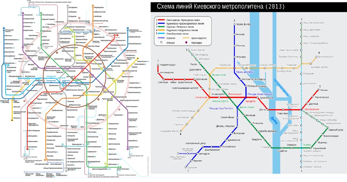 Киевский вокзал карта метро