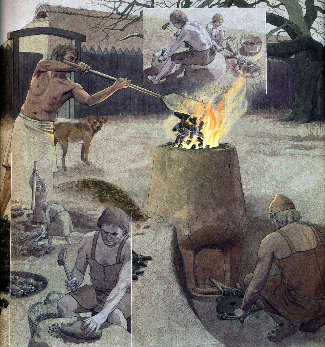 Печь горн в бронзовый век