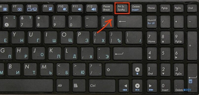 Находим на клавиатуре клавишу «PrtSc» и жмём на неё