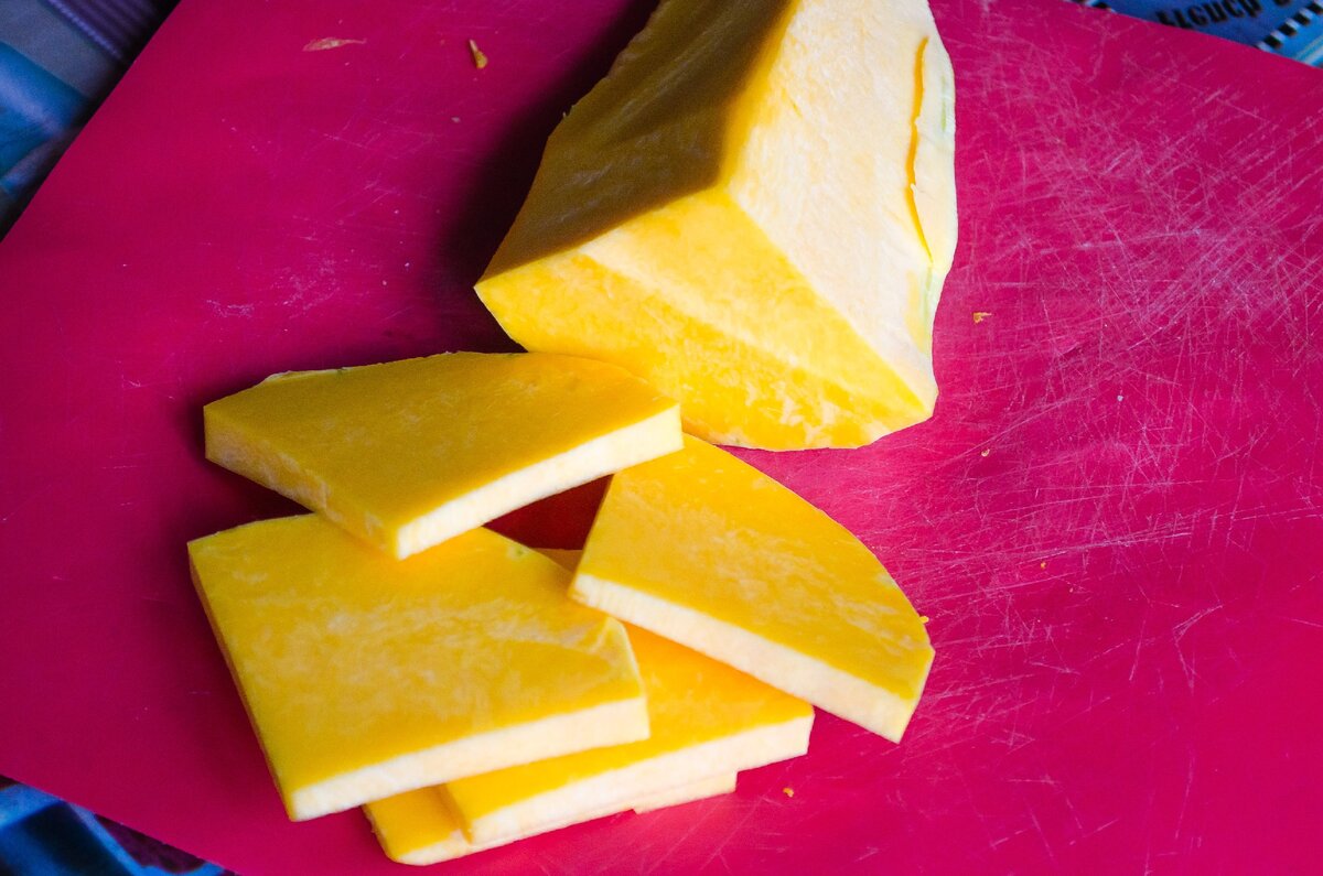 Нарезка тыквы