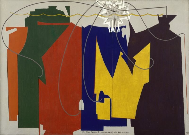 Ман Рей. Танцовщица на канате в окружении своих теней. 1916