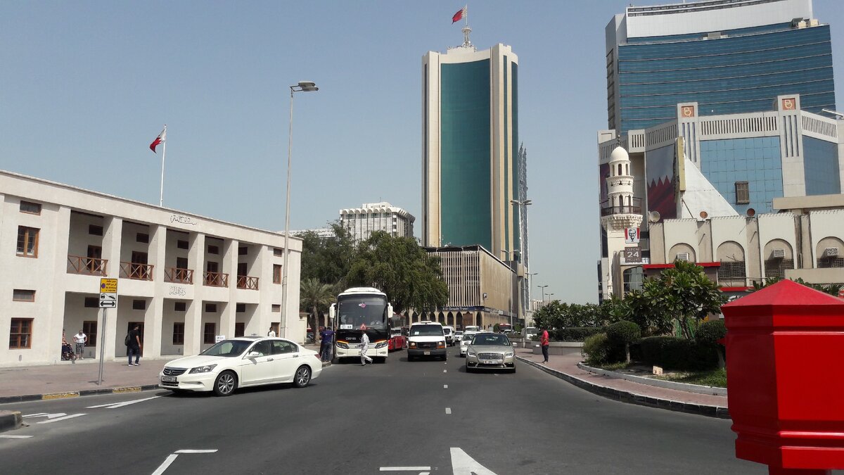 Американская улица в Бахрейне, на которой расположена база Пятого флота США