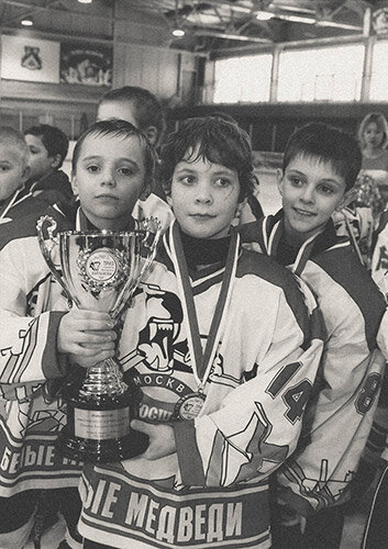 В "Белых Медведях" Никита был самым младшим в группе 