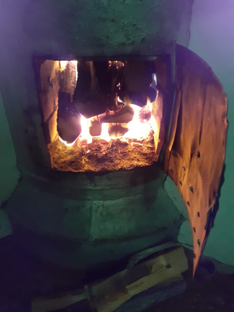 Живая печь... живая баня...