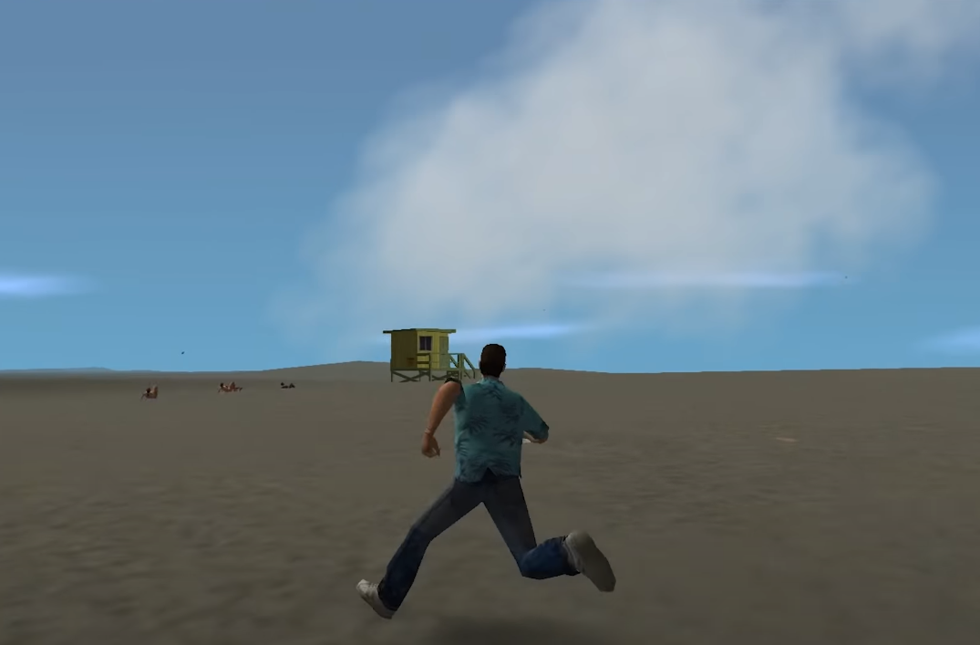 Пляж в GTA VC.