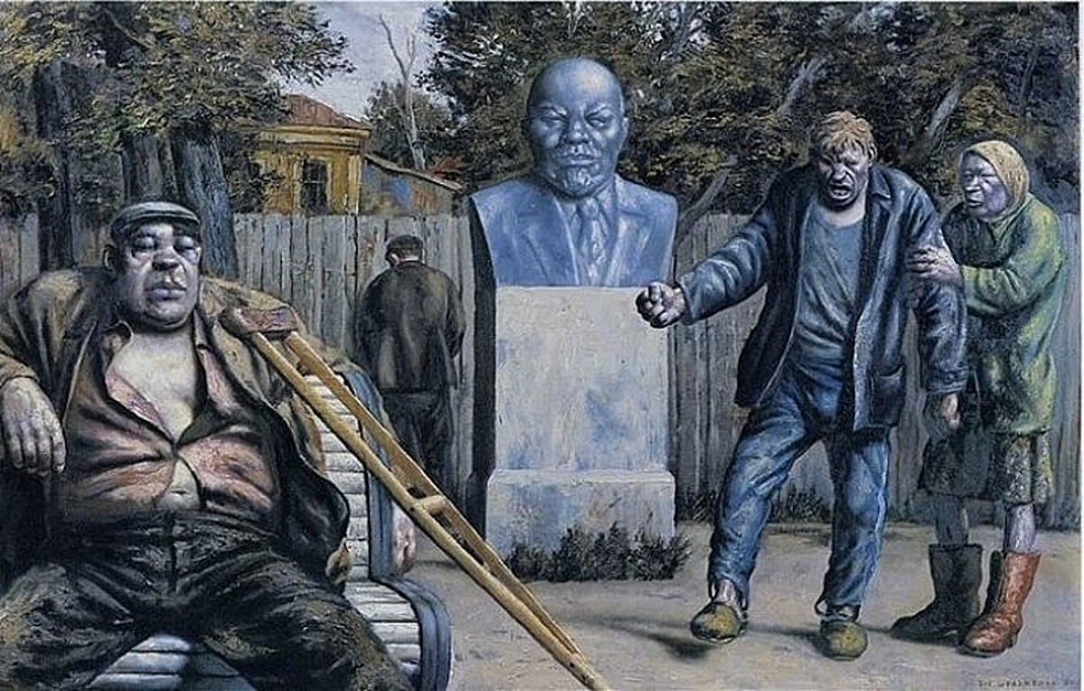 Картина Василия Шульженко о простых людях