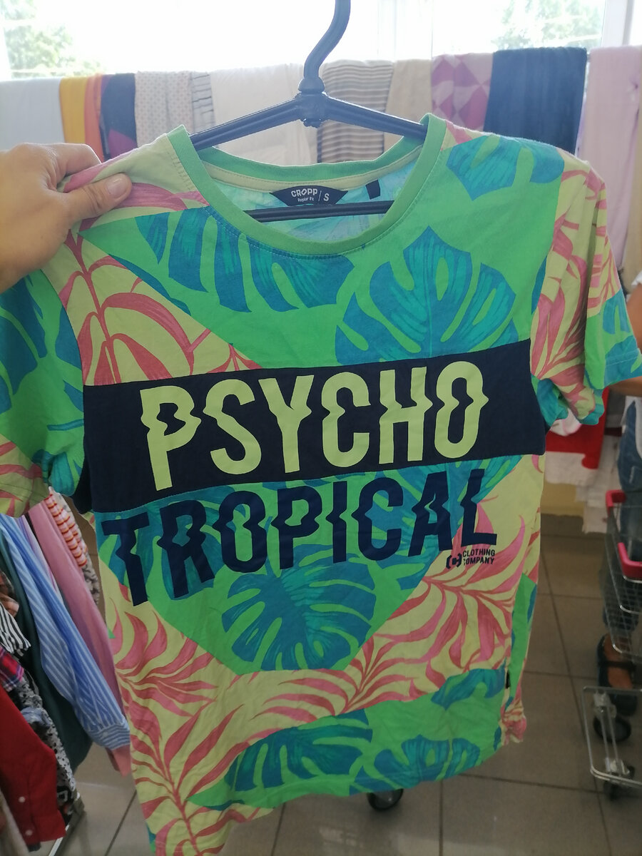 Вот такая яркая летняя футболка мужская, скорее на подростка из хлопка, цена со скидкой-629рублей. 