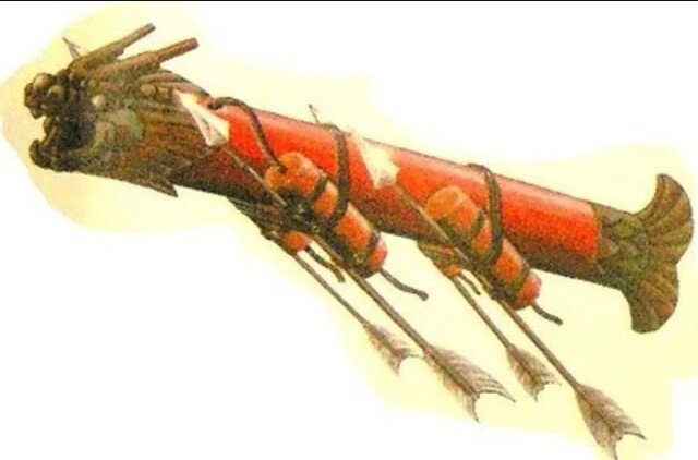 Одна из первых китайских ракет. Рисунок из открытых источников