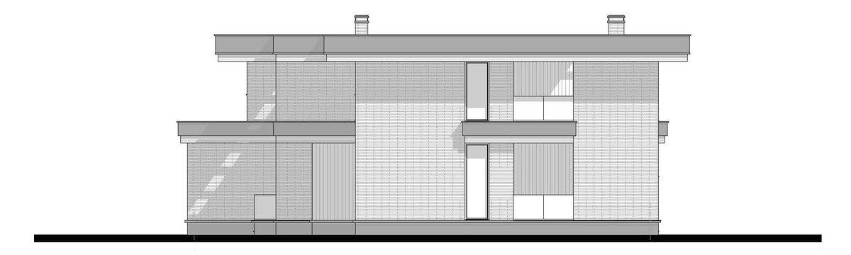 Современный дом с плоской крышей «Гент» | ОлимпСтройСервис | Дзен