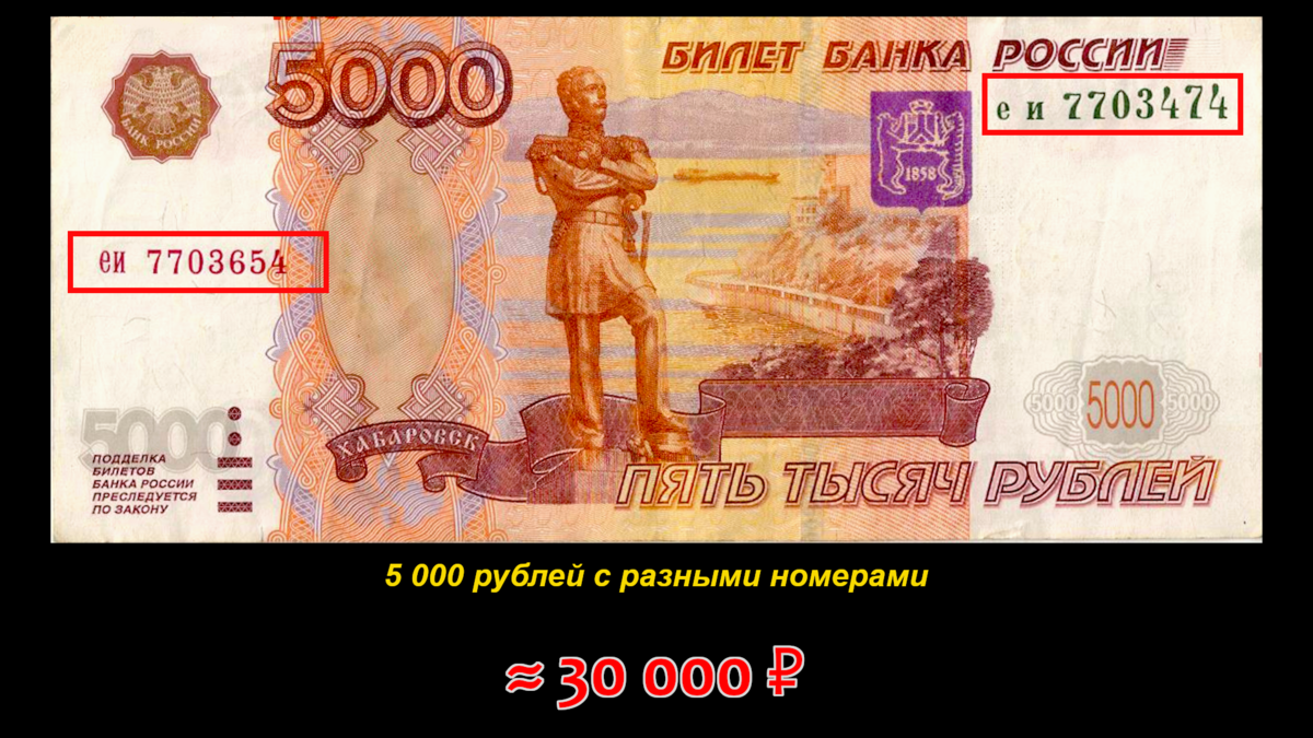 Как легко нарисовать 5000 рублей