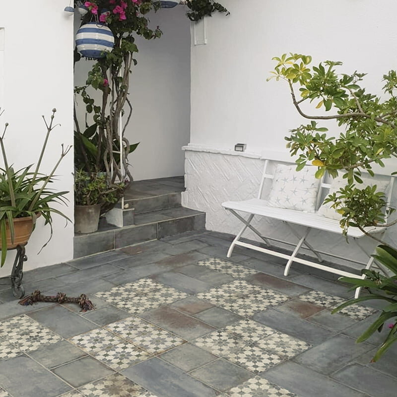 Дизайн террасы с коллекцией противоскользящей плитки Natucer