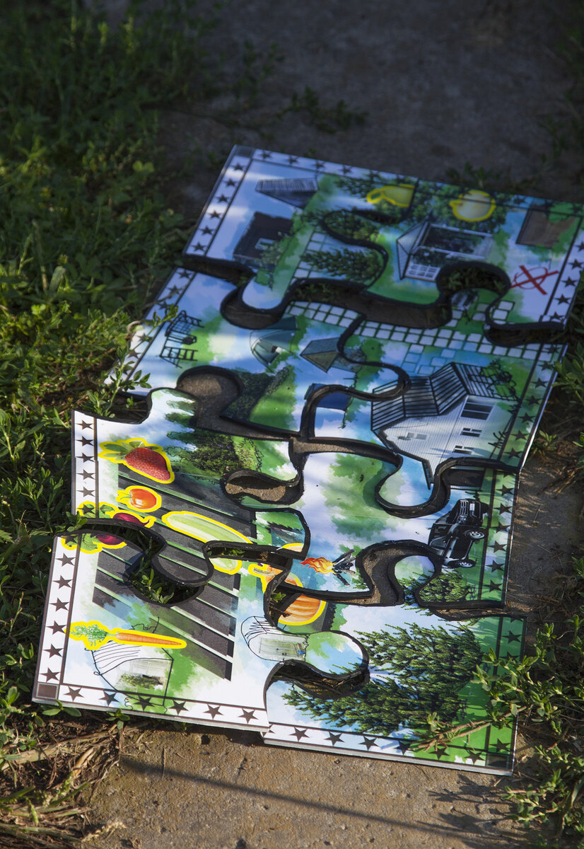 карта-паззл участка