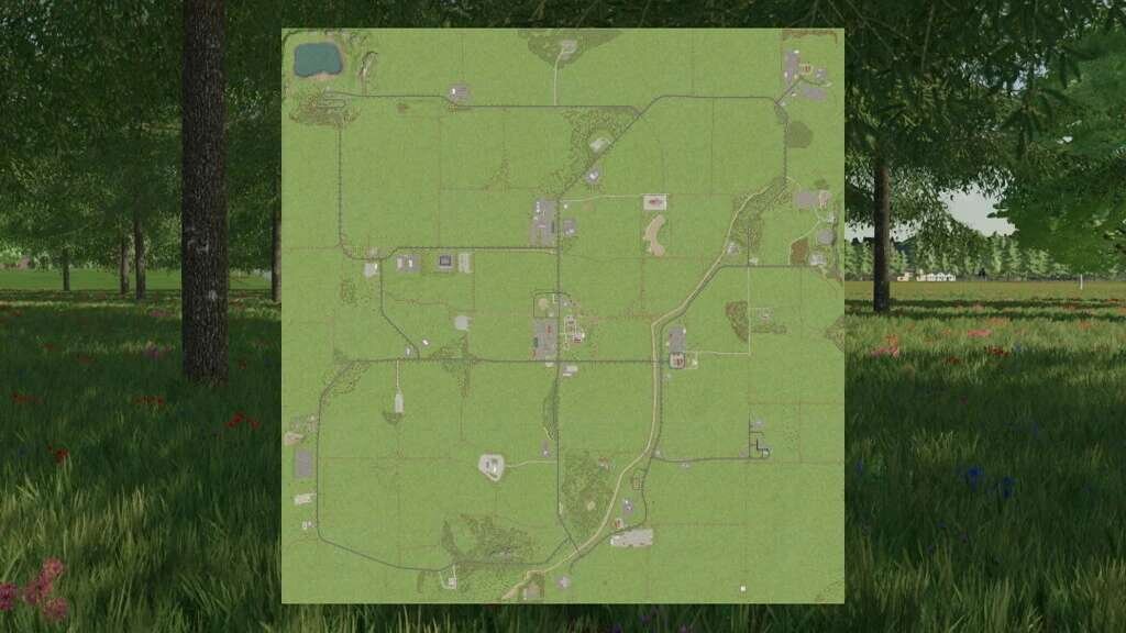 Farming simulator 22 плоская карта