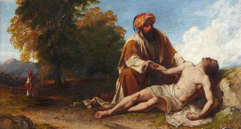 Джон Адам Хьюстон. «Добрый самаритянин», 1845. Фото: Музей: Royal Scottish Academy of Art 