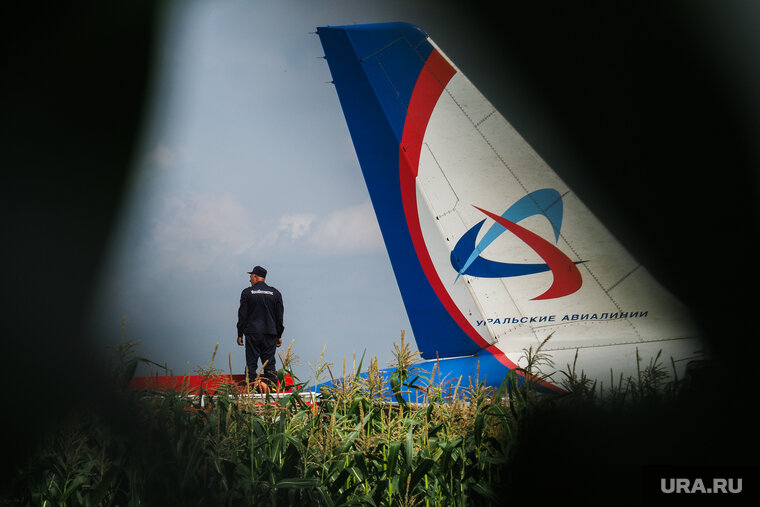    Похожая экстренная посадка в поле самолета «Уральских авиалинии» была в 2019 году (архивное фото)