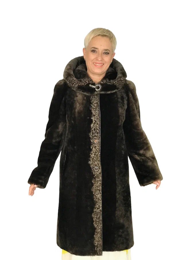 Переделка пальто из овчины. Ателье Ирины Берзиной.