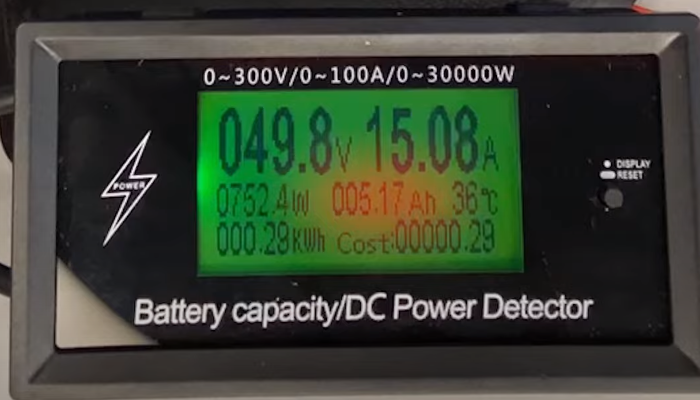 Фото 3. Реальная емкость аккумуляторной батареи 5170 мА·ч