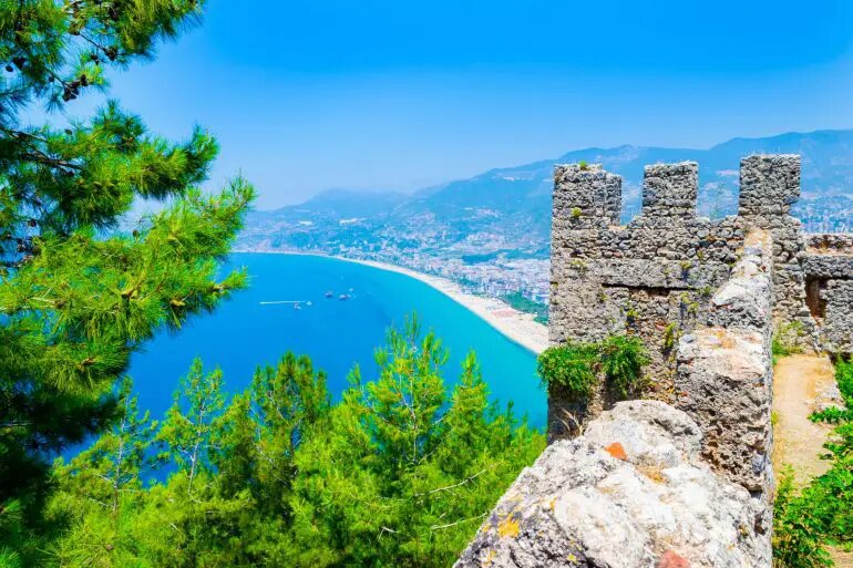 Вид на пляж Клеопатры в Аланье, Турция Turk.Expert  📷
