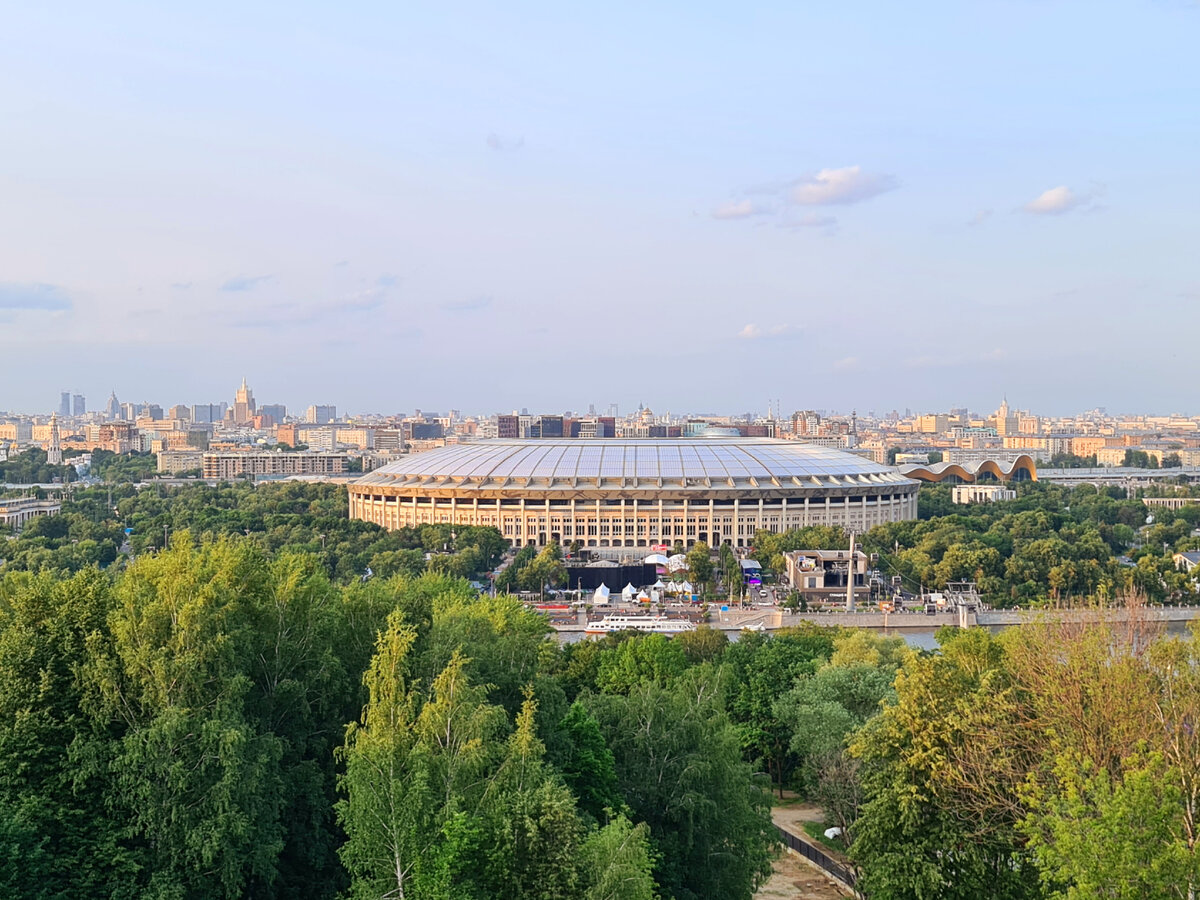 москва с воробьевых гор