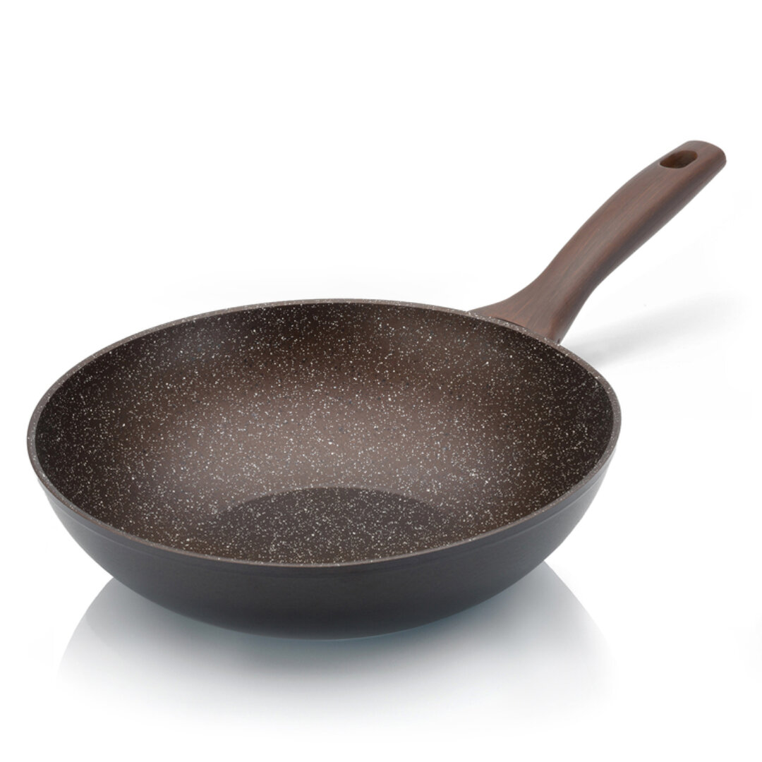 Сковорода-вок индукционная Mehrzer Granit Stone Strong, 28 см