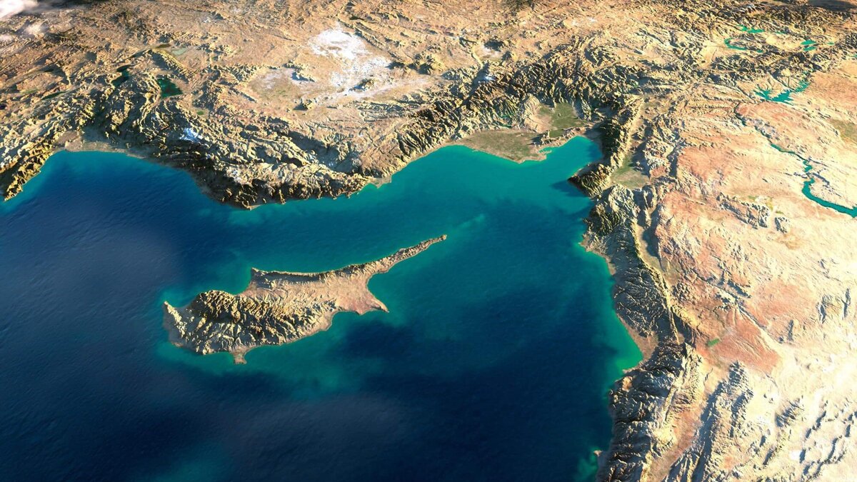 ТРСК имеет площадь в 3,3 тыс. кв.м. и занимает около 1/3 острова Кипр