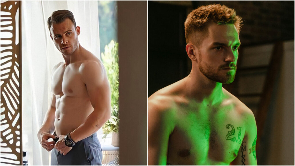    Керем Бюрсин в сериале «Постучись в мою дверь» / Никита Волков в сериале «Трудные подростки». Фото: кадры из фильмов