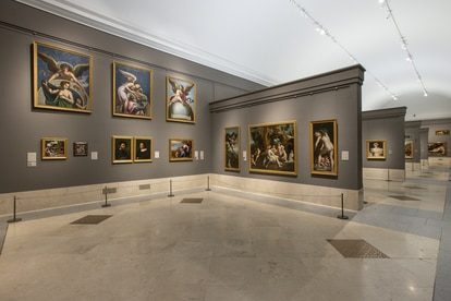 Зал 40 музея Прадо с копиями работ великих художников. НАЦИОНАЛЬНЫЙ МУЗЕЙ ПРАДО.
