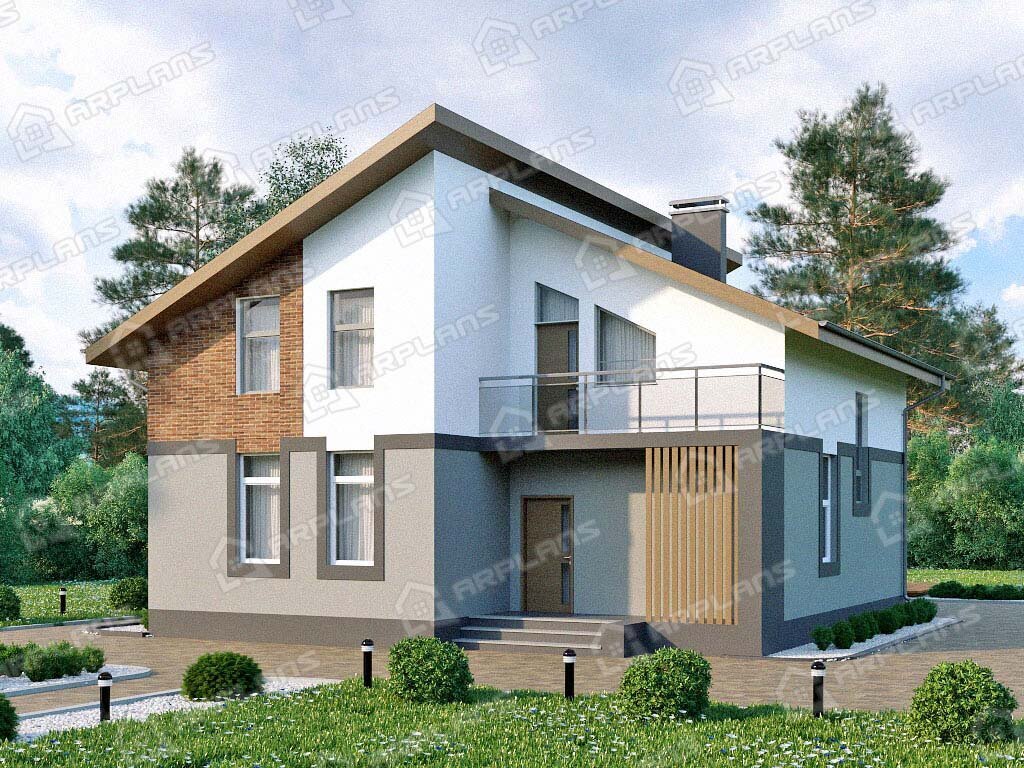 Дом двухэтажный дом с мансардой фото