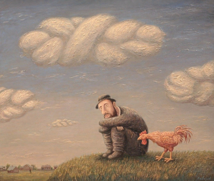 Любаров Владимир (род. 1944). Картина из цикла "В деревне Перемилово".