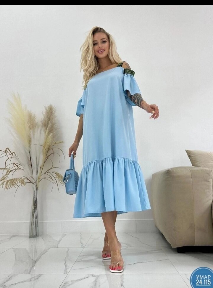 24-115 Садовод,  живое фото платья 