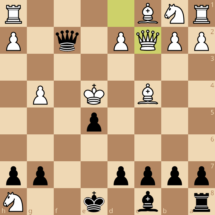 Ход чёрных. Мат в 2 хода