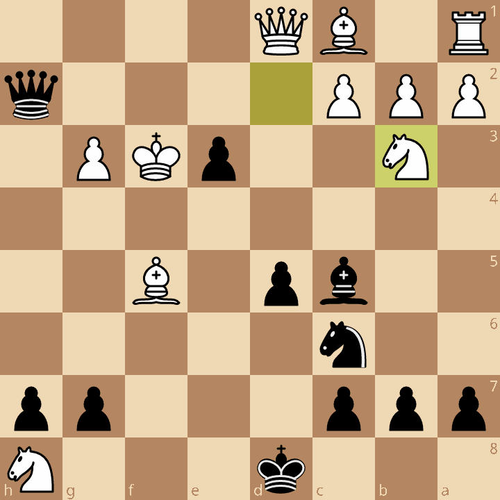 Ход чёрных. Мат в 3 хода