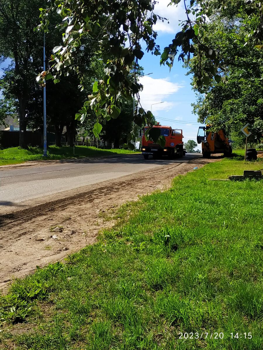 ремонт дороги в селе