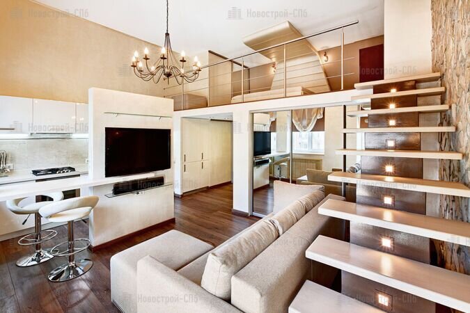 Квартира бизнес-класса с антресолью